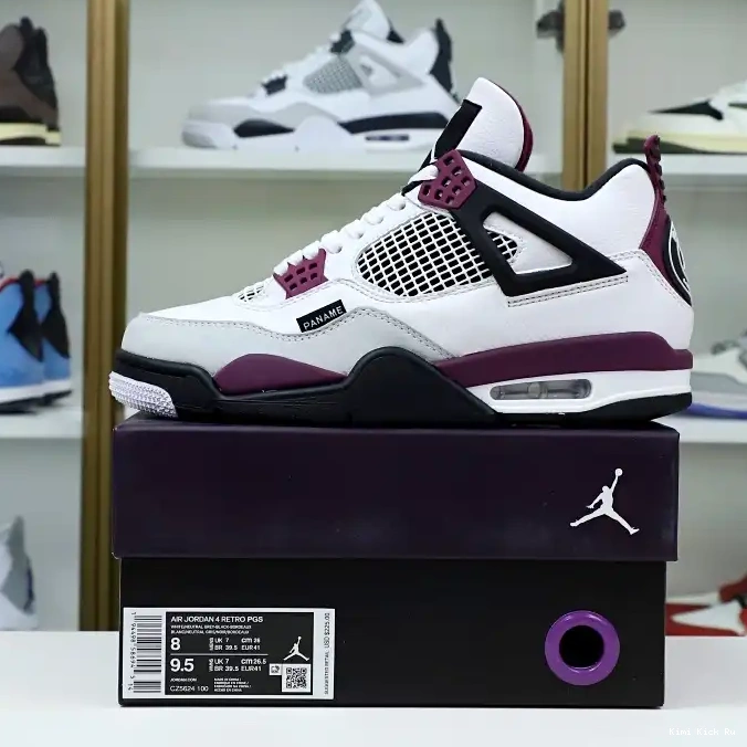'BORDEAUX' JORDAN PARIS JORDAN AIR 4 RETRO Kimikick AIR SAINT-GERMAIN X 0801